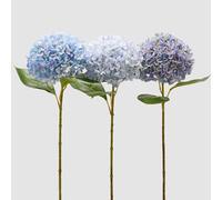 EDG Enzo De Gasperi Ortensia Set 3 Pezzi Fiori Artificiali 65cm Azzurro