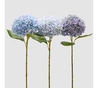 EDG Enzo De Gasperi Ortensia Set 3 Pezzi Fiori Artificiali 65cm Azzurro