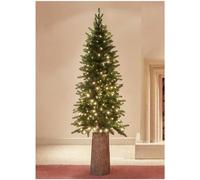 EDG_Enzo De Gasperi Albero di Natale Pino Slim H 150 Cm 260 Miniled D 65 Cm Uso Interno Verde