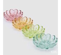 EDG Enzo De Gasperi Portacandela a Forma di Fiore Ass. H 4 Cm D 14 Cm Multicolor 1 Pz