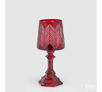 EDG Enzo De Gasperi Portacandela Abat Jour H 30 Cm D 13 Cm Rosso