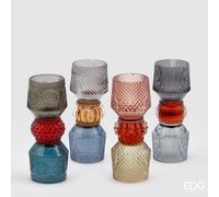 EDG Enzo De Gasperi Portacandela Barceloneta H21 D8 4 Pezzi Multicolor