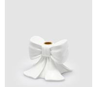 EDG Enzo De Gasperi Portacandela Fiocco H 11 Cm L 13 Cm L 13 Cm Bianco