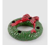 EDG Enzo De Gasperi Portacandela Ghirlanda Corona dell'Avvento 22cm Ceramica