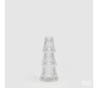 EDG Enzo De Gasperi Portacandela Pino Strati H18 D8 Natural Trasparente