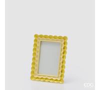 EDG Enzo De Gasperi Portafoto Cornice Balze Rettangolare H 20 Cm L 15 Cm Giallo