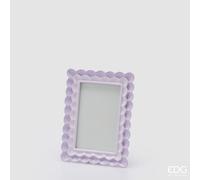 EDG Enzo De Gasperi Portafoto Cornice Balze Rettangolare H 20 Cm L 15 Cm Lilla
