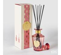 EDG Enzo de Gasperi Profumatore per Ambienti casa con Bastoncini, Bottiglia in Vetro GoldLily 500 ml 3 Varianti (1pz) Soft Roses