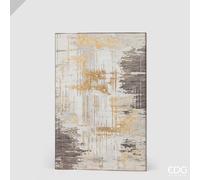 EDG Enzo De Gasperi Quadro Abstract Rettangolare Frammenti Oro 120 x 80 Cm - Decorazione Parete Design Moderno Casa