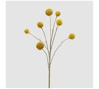 EDG - Enzo de Gasperi Ramo Craspedia Artificiale Giallo, Finto Realistico per Decorazione H65 cm