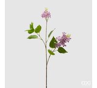 EDG Enzo De Gasperi Ramo Lilla Artificiale con Fiori e Foglie H 76 Cm Ass. White Pink 1 Pz