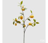 EDG Enzo De Gasperi Ramo Limone Artificiale con Foglie e Frutta H 105 Cm Green Mix