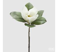 EDG Enzo De Gasperi Ramo Magnolia Artificiale con Foglie H 70 Cm White
