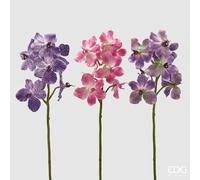 EDG Enzo De Gasperi Ramo Orchidea Vanda Artificiale H 70 Cm Ass. Violet Mix 1 Pz