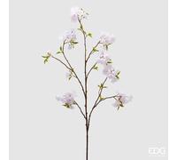 EDG Enzo De Gasperi Ramo Sakura Fiori di Ciliegio con Foglie Artificiali H 115 Cm White Pink