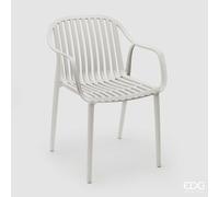 EDG Enzo De Gasperi Sedia Righe Contract H 82,5 Cm L 55,5 Cm L 60 Cm Grigio Chiaro