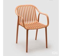 EDG Enzo De Gasperi Sedia Righe Contract H 82,5 Cm L 55,5 Cm L 60 Cm Ruggine