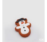 EDG Enzo De Gasperi Set 2 Candele Uomoneve Marzapane Natale H 6 Cm White