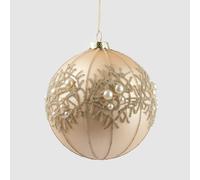 EDG Enzo De Gasperi Sfera Pallina per Albero di Natale con Perle Decoperle 12cm