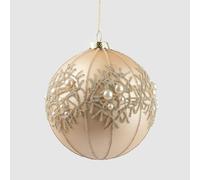 EDG Enzo De Gasperi Sfera Pallina per Albero di Natale con Perle Decoperle 12cm