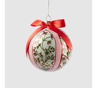 EDG Enzo De Gasperi Sfera Pallina per Albero di Natale Decoflor 10cm Bianco Vetro