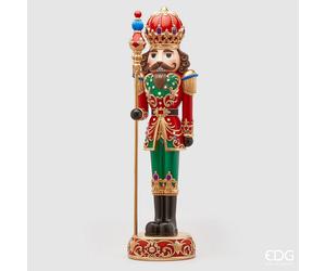 EDG Enzo De Gasperi Soldatino Natale Scettro con Led H 120 Cm 40 x 35 Cm Multicolor