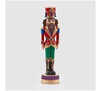 EDG Enzo De Gasperi Decoro Soldatino di Natale Schiaccianoci Righe H 35 Cm Multicolor