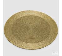 EDG Enzo De Gasperi Sottopiatto Perle Rotondo D 36 Cm Gold