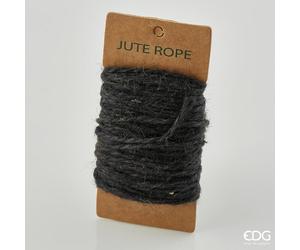 EDG Enzo De Gasperi Spago Iuta D 3 Mm 25 Mt 80 Gr Colore Nero in Matassa