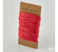 EDG Enzo De Gasperi Spago Iuta D 3 Mm 25 Mt 80 Gr Colore Rosso in Matassa
