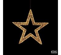 EDG Enzo De Gasperi Stella di Natale Grande MicroLed 4.800 D 70 Cm Cavo 4 Mt Ivory