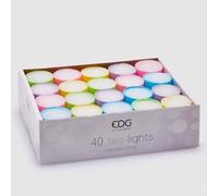 Candela Tealight Base Color D3.8cm H2.3cm 40p Multicolor | Edg - Enzo De Gasperi