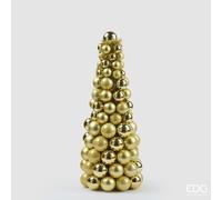 EDG Enzo De Gasperi Topiary Pallemix Cono Natale X96 H 50 Cm D 21 Cm Gold