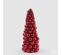 EDG Enzo De Gasperi Topiary Pallemix Cono Natale X96 H 50 Cm D 21 Cm Red