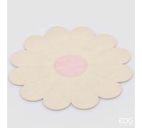 EDG Enzo De Gasperi Tovaglietta Margherita D 38 Cm PVC Bianco Rosa