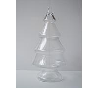 Edg - Enzo De Gasperi - Vaso Albero Natale Pino Coperchio Vetro Trasparente H50 D24 Natural