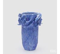 EDG Enzo De Gasperi Vaso Chakra Carpa Koi H 32,5 Cm D 22 Cm Waterproof Blue