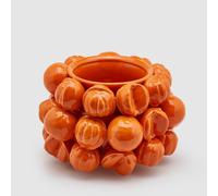 EDG Enzo De Gasperi Vaso Chakra Mandarini Piccolo 30 Frutti 19x28cm Arancio