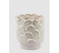 EDG Enzo De Gasperi Enzo De Gasperi Vaso Chakra Stucco H 31 Cm D 30 Cm Waterproof Ivory