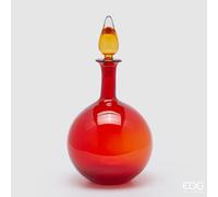 EDG Enzo De Gasperi Vaso con Tappo H 50 Cm D 25,5 Cm Scatola Bianca con Logo Red