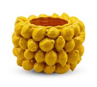 EDG Enzo De Gasperi Vaso Chakra Limoni 31cm Ceramica Giallo