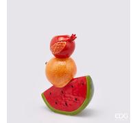 EDG Enzo De Gasperi Enzo De Gasperi Vaso FruttaMix H 24 x 16 x 9 Green Red Verde Rosso