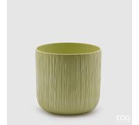 EDG Enzo De Gasperi Vaso Gen Aqua Ceramica Rilievo 18 cm