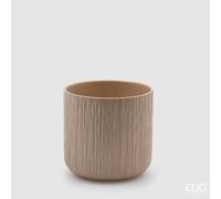 EDG Enzo De Gasperi Vaso Gen Sabbia Ceramica Rilievo 15 cm