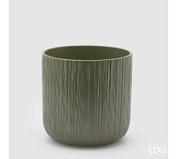 EDG Enzo De Gasperi Vaso Gen Salvia Ceramica Rilievo 20 cm