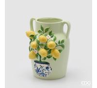 EDG Enzo De Gasperi Vaso Limoni Anfora H 30 Cm D 23 Cm Mix Giallo