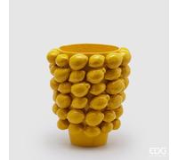 EDG Enzo De Gasperi Vaso Limoni Svasato H 36 Cm D 30 Cm Yellow