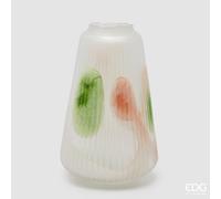 EDG Enzo De Gasperi Vaso Macula Rotondo H 36 Cm D 23 Cm Waterproof Vetro Mix Orange