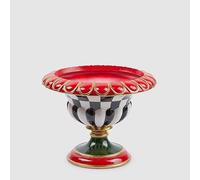 EDG Enzo De Gasperi Vaso Natale Scacchi Coppa H 26 Cm D 33 Cm Bianco Nero