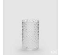 EDG Enzo De Gasperi Vaso Rombi H19 D11 B7 Natural Trasparente